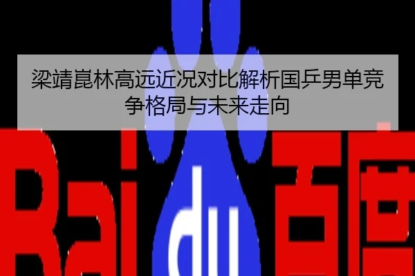 梁靖崑林高远近况对比解析国乒男单竞争格局与未来走向